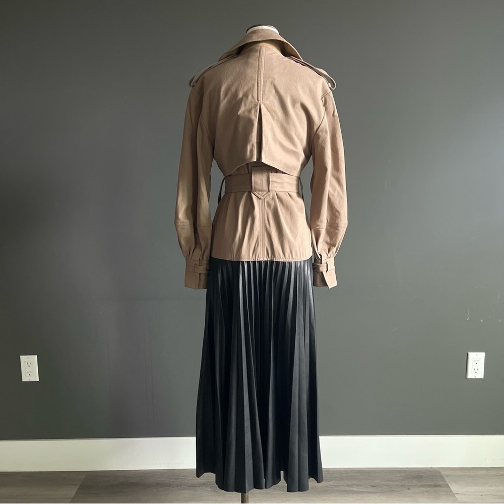 Jonathan Simkhai Dakota Trench Dress Pleated Runway Sample EU 38 - Picture 4 of 10